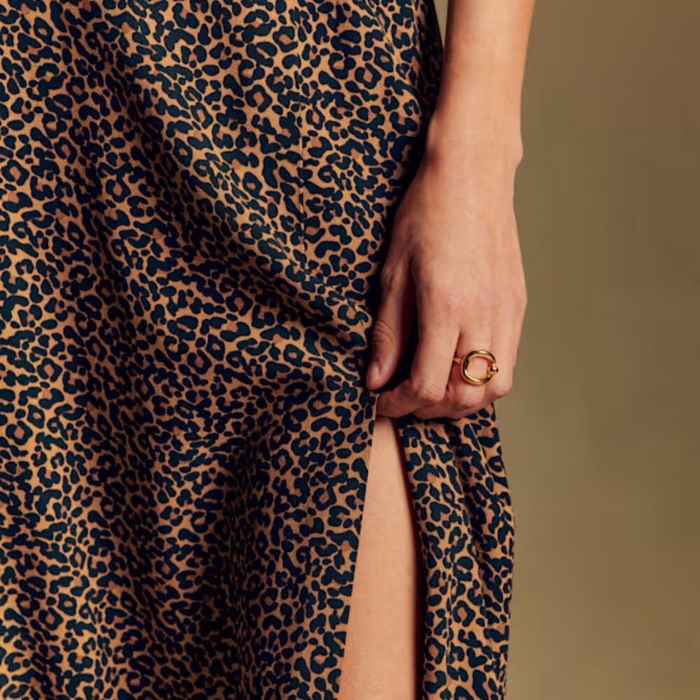 Sezane Leopard Print Skirt - Picture 2 of 6